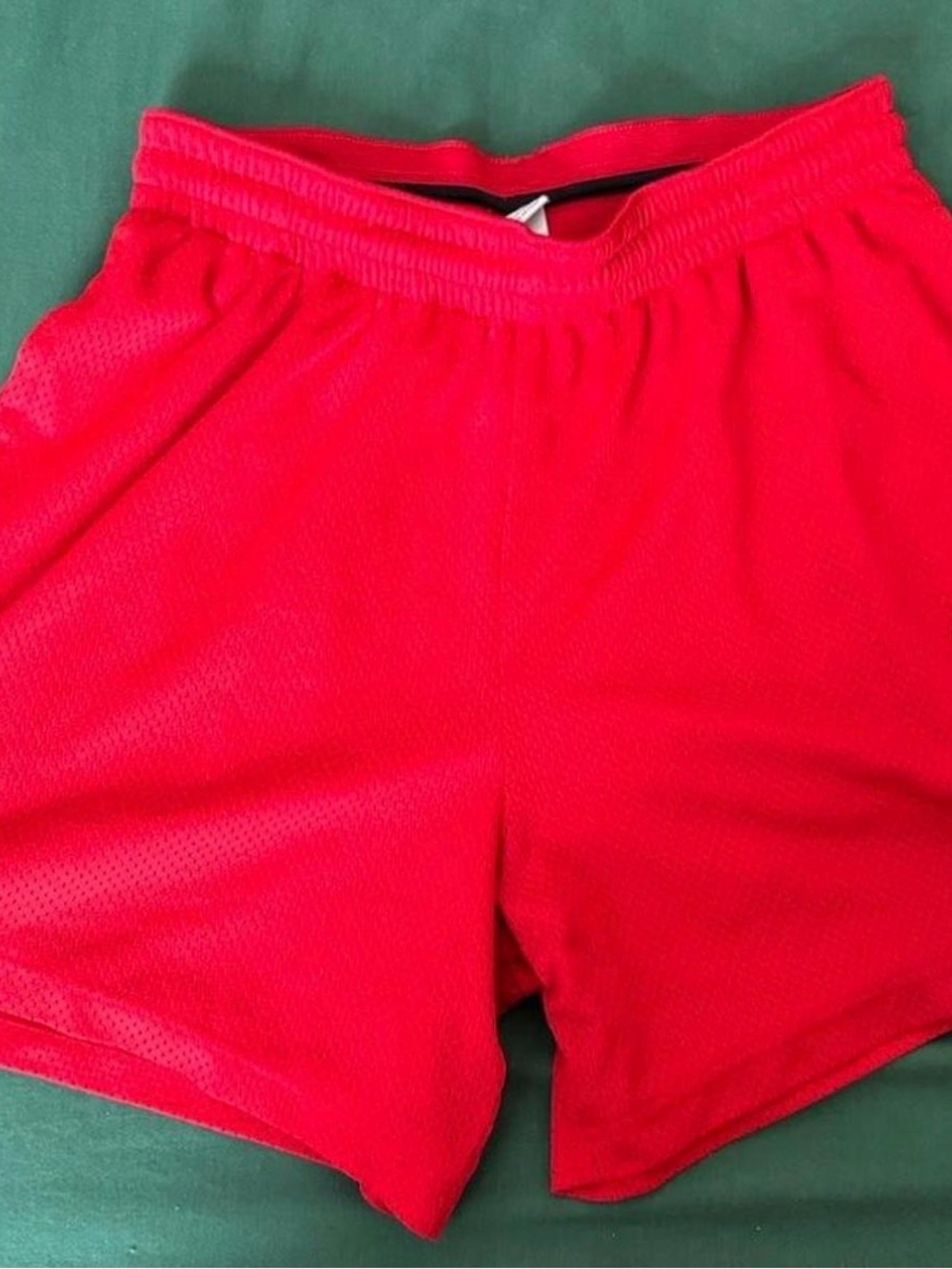 Nike Red Mesh Athletic Shorts